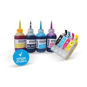 BK Epson 1811 T1814 Çok Renkli Muadil Kolay Dolan Kartuş Seti