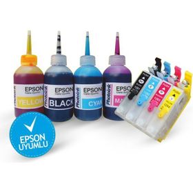 BK Epson T0551-T0554 Kolay Dolan Kartuş Seti