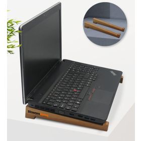 BK Firmalara Özel Logolu Taşınabilir 10 Adet Ahşap Notebook Laptop Standı