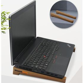 BK Firmalara Özel Logolu Taşınabilir 10 Adet Ahşap Notebook Laptop Standı