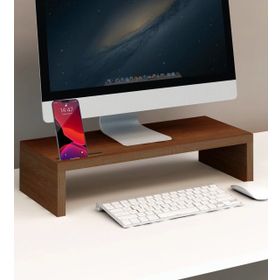 BK Gift Ahşap Telefon Bölmeli Monitör Yükseltici Stand
