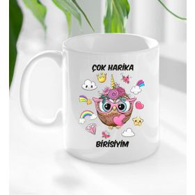 BK Gift Beyaz Çok Harika Birisiyim Tasarımlı Kupa