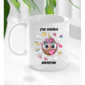 BK Gift Beyaz Çok Harika Birisiyim Tasarımlı Kupa