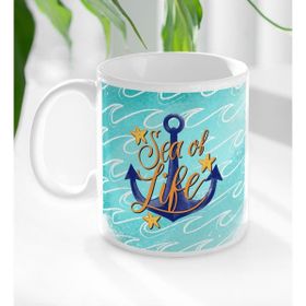 BK Gift Beyaz Sea of Life Tasarımlı Kupa