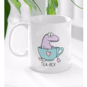 BK Gift Beyaz Tea Rex Tasarımlı Kupa