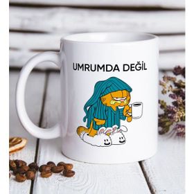 BK Gift Beyaz Umrumda Değil Tasarımlı Kupa