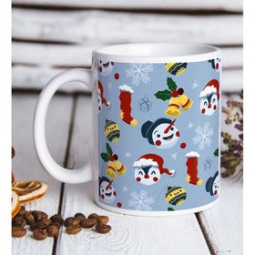 BK Gift Beyaz Yılbaşı Tasarımlı 11 Kupa