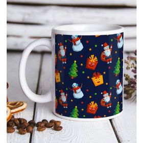 BK Gift Beyaz Yılbaşı Tasarımlı 12 Kupa