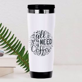 BK Gift Coffee Tasarımlı Çelik Termos Bardak