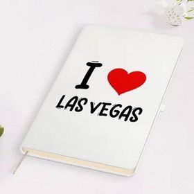 BK Gift I Love Las Vegas Tasarımlı Beyaz Defter