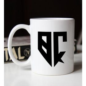 Bk Gift Kişiye Özel Monogram Harfli 2 Beyaz Kupa Bardak