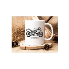 Bk Gift Kişiye Özel Motorcu 12 Temalı Beyaz Kupa Bardak