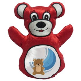 BK Gift Sevimli Ayıcık Tasarımlı Kırmızı Ayıcık Yastık
