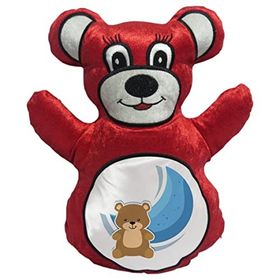 BK Gift Sevimli Ayıcık Tasarımlı Kırmızı Ayıcık Yastık