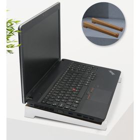 BK Gift Taşınabilir Ahşap Beyaz Notebook Laptop Standı