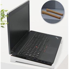 BK Gift Taşınabilir Ahşap Beyaz Notebook Laptop Standı