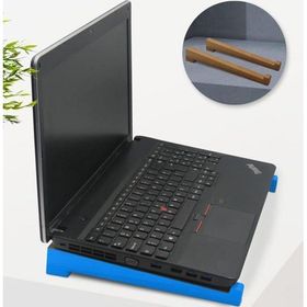 BK Gift Taşınabilir Ahşap Mavi Notebook Laptop Standı