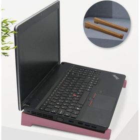 BK Gift Taşınabilir Ahşap Pembe Notebook Laptop Standı