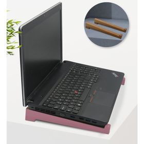 BK Gift Taşınabilir Ahşap Pembe Notebook Laptop Standı
