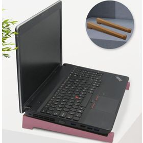BK Gift Taşınabilir Ahşap Pembe Notebook Laptop Standı