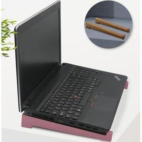 BK Gift Taşınabilir Ahşap Pembe Notebook Laptop Standı