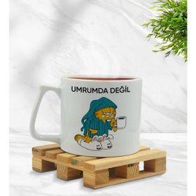 BK Gift Umrumda Değil Tasarımlı Middle Beyaz Kupa Bardak