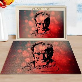 BK Home Atatürk Silüet Tasarımlı 1000 Parça Profesyonel 1 Puzzle