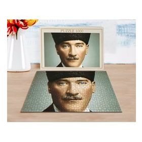 BK Home Atatürk Tasarımlı 1000 Parça Profesyonel 8 Puzzle