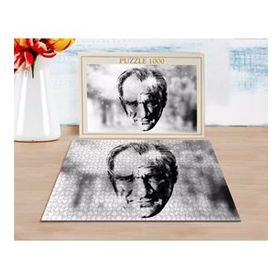 BK Home Karakalem Atatürk Tasarımlı 1000 Parça Profesyonel Puzzle