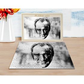BK Home Karakalem Atatürk Tasarımlı 1000 Parça Profesyonel Puzzle
