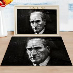 BK Home Karakalem Atatürk Tasarımlı 1000 Parça Profesyonel Puzzle