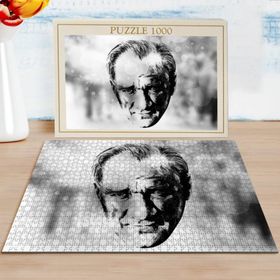 BK Home Karakalem Atatürk Tasarımlı 1000 Parça Profesyonel Puzzle
