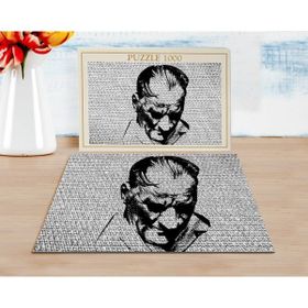 BK Home Karakalem Atatürk Tasarımlı 1000 Parça Profesyonel Puzzle
