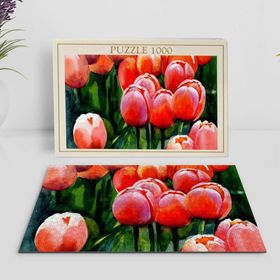 BK Home Yağlıboya Tasarımlı 1000 Parça Profesyonel 18 Puzzle