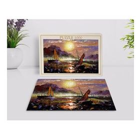 BK Home Yağlıboya Tasarımlı 1000 Parça Profesyonel 20 Puzzle