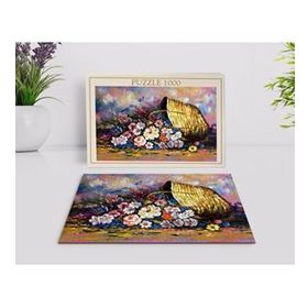 BK Home Yağlıboya Tasarımlı 1000 Parça Profesyonel 25 Puzzle