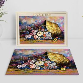 BK Home Yağlıboya Tasarımlı 1000 Parça Profesyonel 25 Puzzle