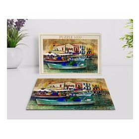 BK Home Yağlıboya Tasarımlı 1000 Parça Profesyonel 8 Puzzle