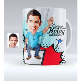 BK Kişiye Özel Bay Bilgisayar Mühendisi Karikatürlü Beyaz Kupa Bardak