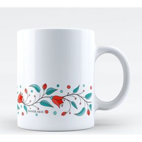 BK Kişiye Özel Çiçek Motif Tasarımlı Kupa Bardak