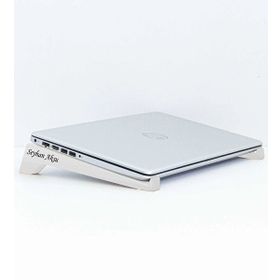BK Kişiye Özel Taşınabilir Ahşap Beyaz Notebook Laptop Standı