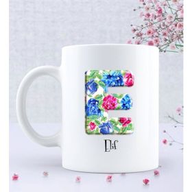 BK Model-23 İsme Özel Hediye Harf Beyaz Kupa Bardak