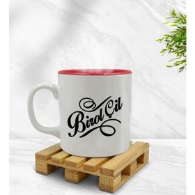 BK Model 5 Isimli Kırmızı Beyaz Kupa Bardak