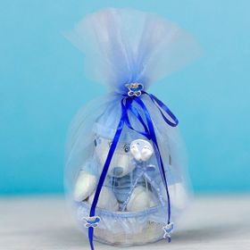 BK Renkli Peluş Ayıcıklı Hoş Geldin Bebek Hediye Sepeti