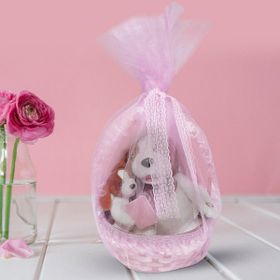 BK Renkli Peluş Figürlü Hoş Geldin Bebek Hediye Sepeti