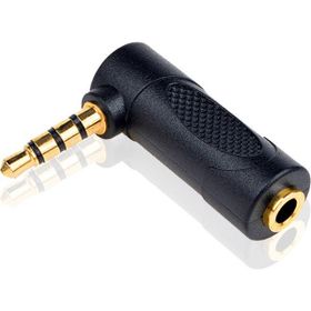 BK Teknoloji 90 Derece Açılı 3.5 mm 1/8 TRRS Erkek To 3.5 mm 1/8 Trs Dişi Ses Adaptörü