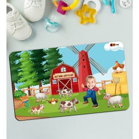 BK Toys Çocuklara Özel Çiftlik Konseptli Büyük Boy Ahşap Eğitici Yapboz 50X30 cm Puzzle