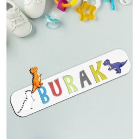 BK Toys Çocuklara Özel İsimli Ahşap Eğitici 12 Puzzle