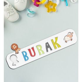 BK Toys Çocuklara Özel İsimli Ahşap Eğitici 2 Puzzle