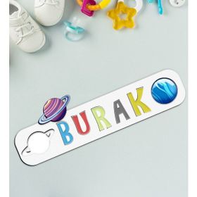 BK Toys Çocuklara Özel İsimli Ahşap Eğitici 7 Puzzle